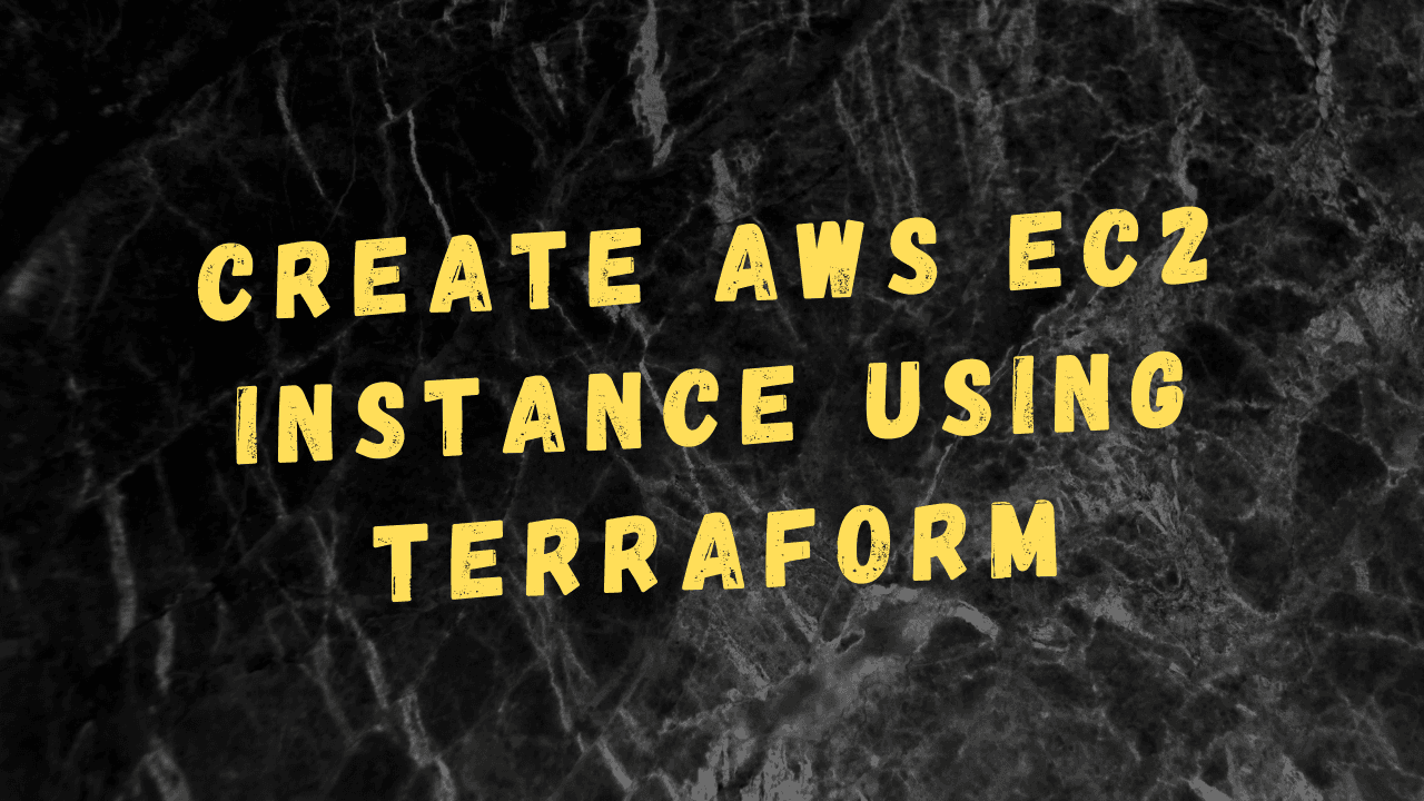 Create EC2 instance using Terraform